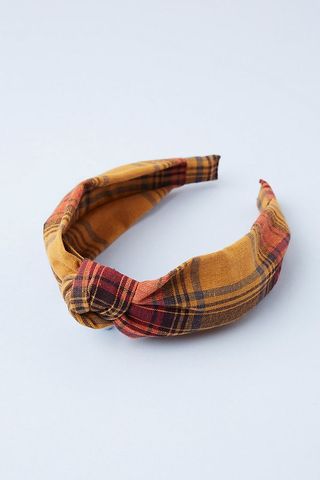 Checked Knot Headband: was £28, now £10.50 | Anthropologie