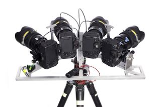 Myhrvold’s camera rigs use frames from his own machine shop.