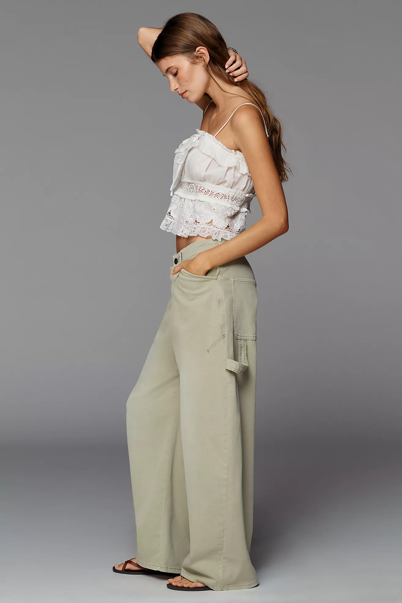 The Kayden High-Rise Carpenter Barrel Trousers by Pilcro