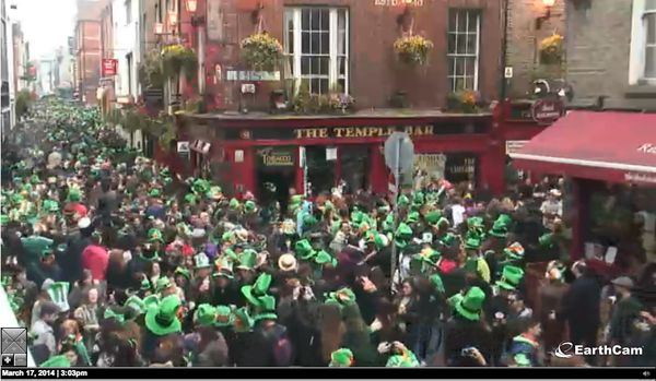 This is what Dublin looks like on St. Patrick&amp;#039;s Day