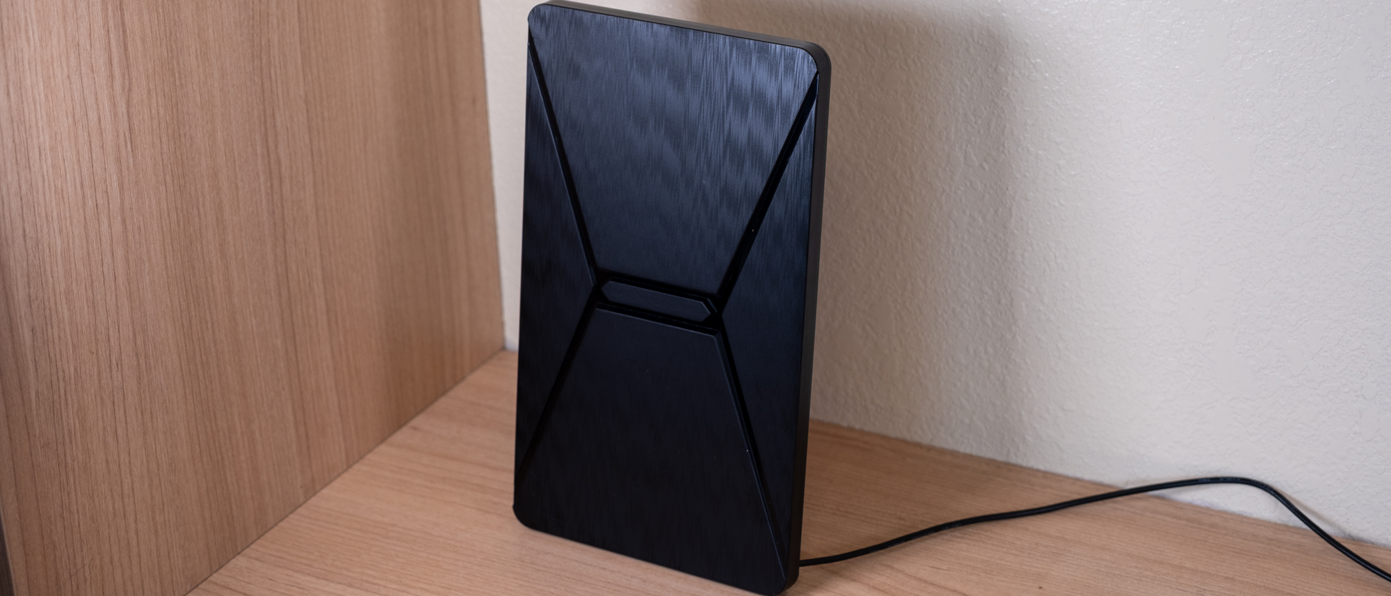 The ANT-CS8268 Antenna on a shelf.