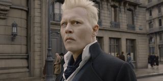 Johnny Depp as Grindelwald in Fantastic Beasts