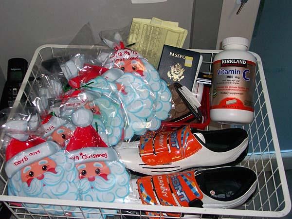 Danny Summerhill's stash of letters from home.