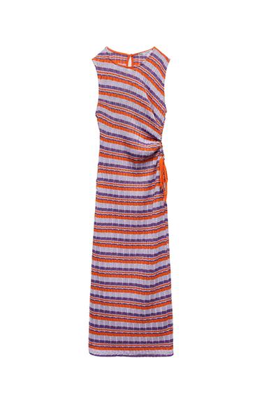 zara pre-owned striped dress