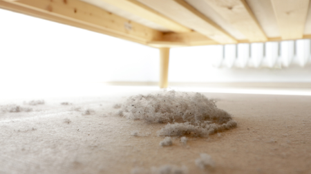 Dust under bed
