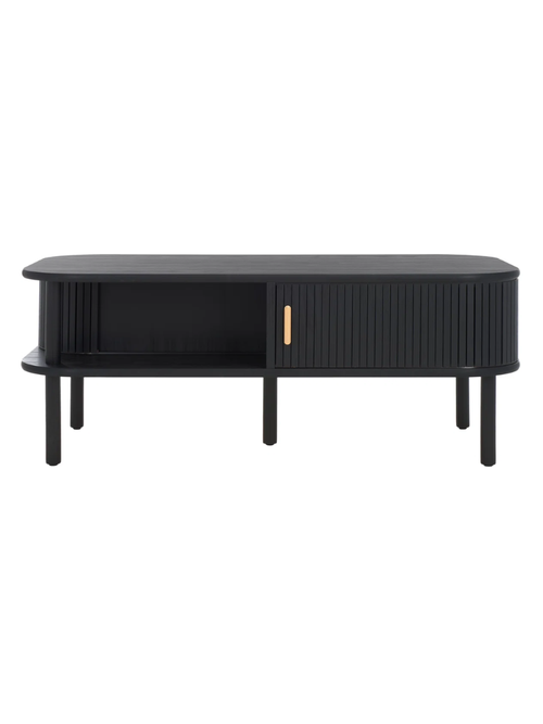 Cestar Coffee Table With Sliding Doors