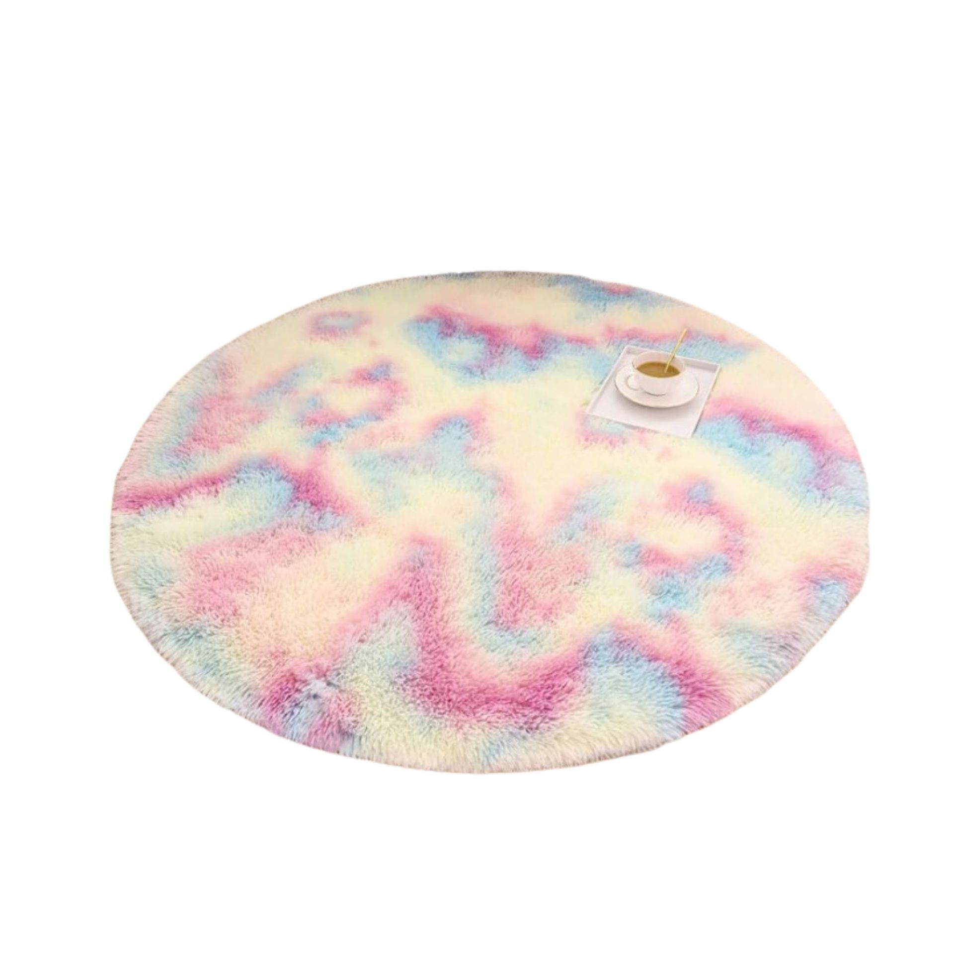 Permadani lingkaran pelangi berwarna pastel