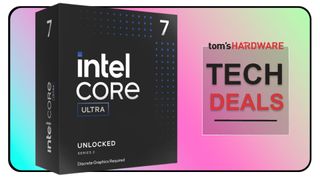 Tech Deals cover featuring an Intel Core Ultra 7 265KF retail box