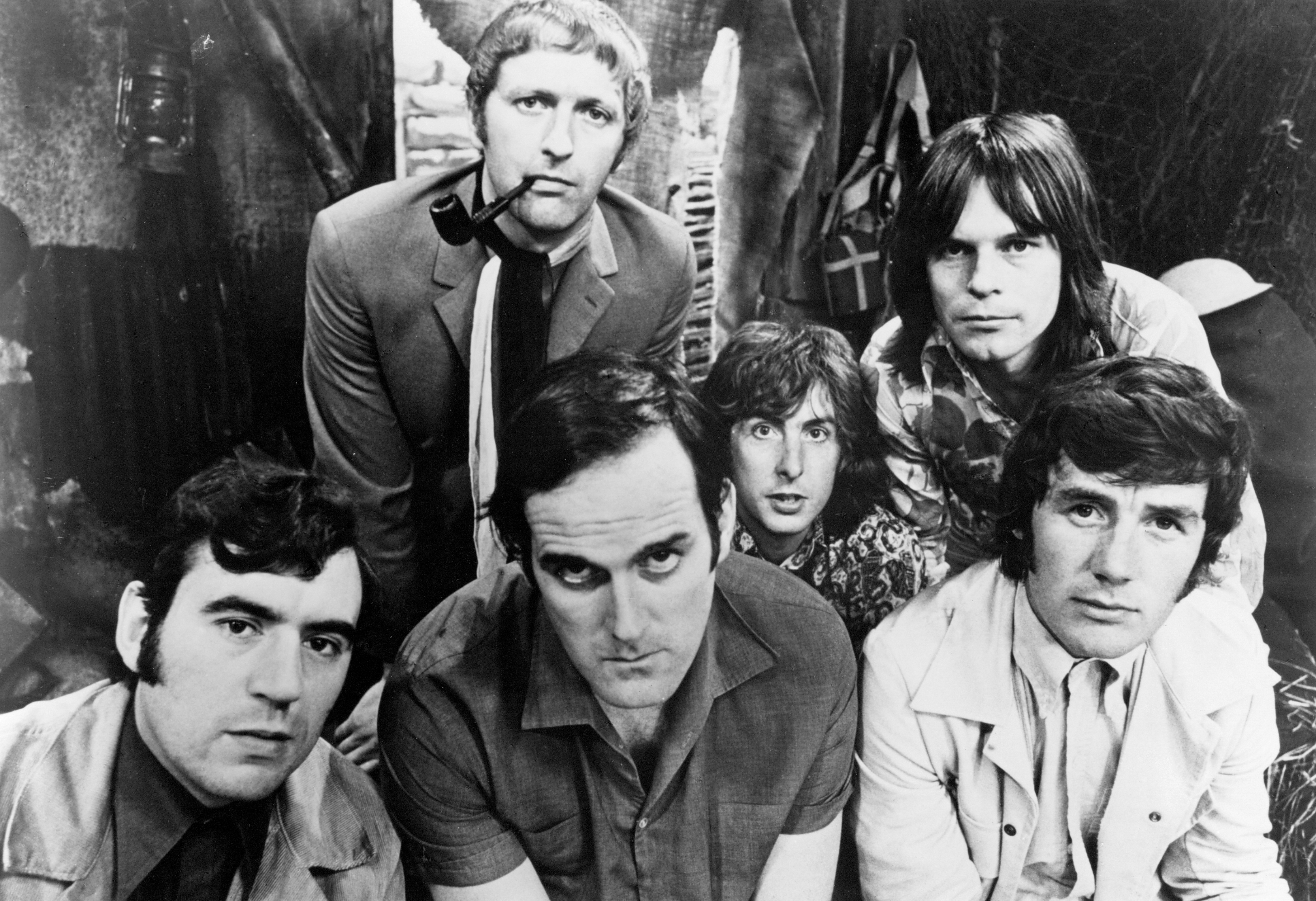 Terry Jones, Graham Chapman, John Cleese, Eric Idle, Terry Gilliam and Michael Palin.