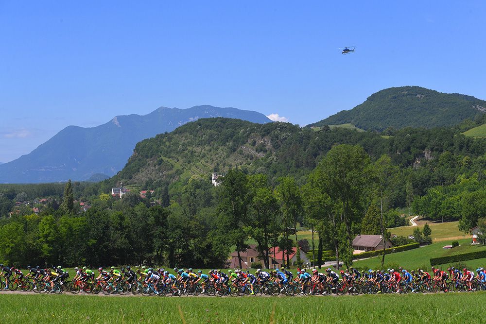 The mountains finally arrived at the Criterium du Dauphine