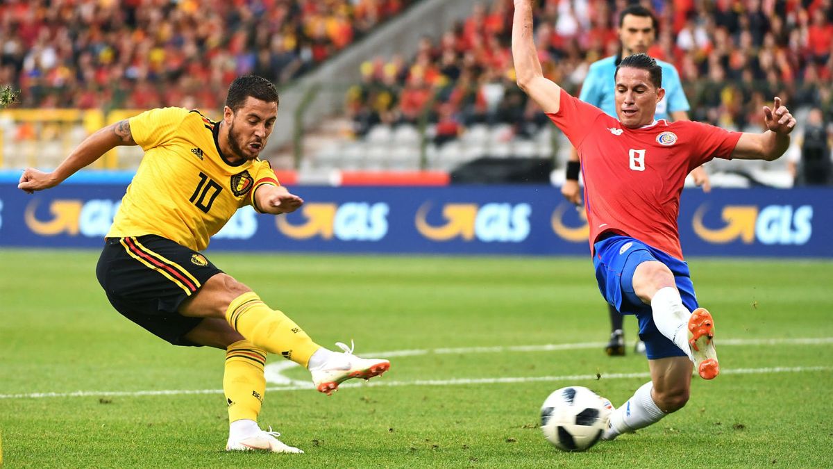 World Cup: Belgium impress in final warm-up but Eden Hazard limps off ...