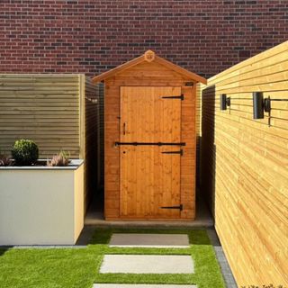 Wooden Tiger Sheds shed in garden