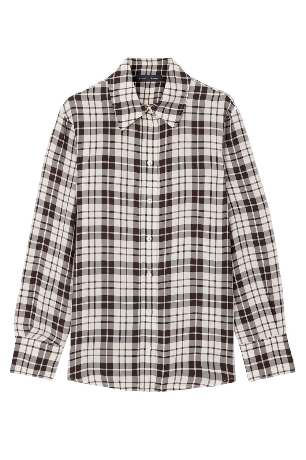 Proenza Schouler Bronwen checked twill shirt