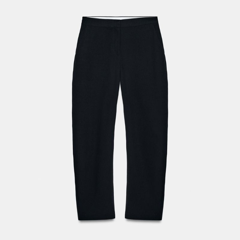 A pair of barrel leg trousers by Zara