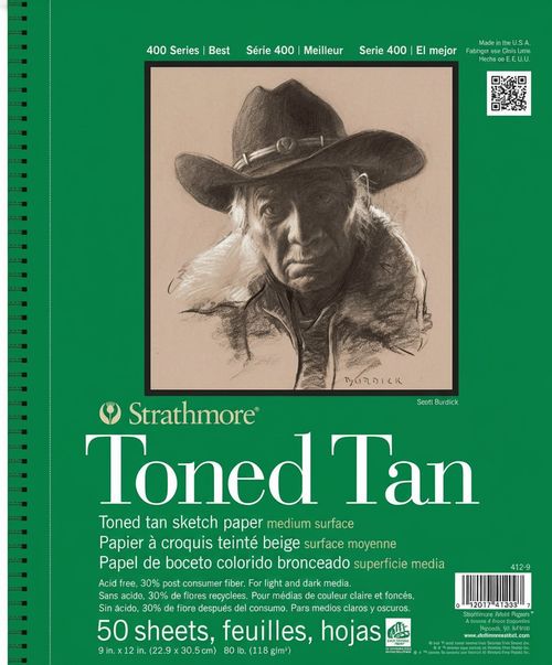 400 Series Sketch Pad, Toned Tan