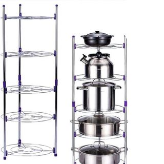 metal 5 tier pot rack