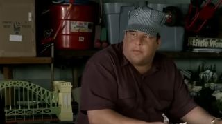 Bobby Baccalieri wearing an engineer hat in The Sopranos