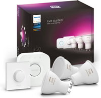 Philips Hue White & Colour Ambiance GU10 (3 pack) + Hue Button + Hue Bridge