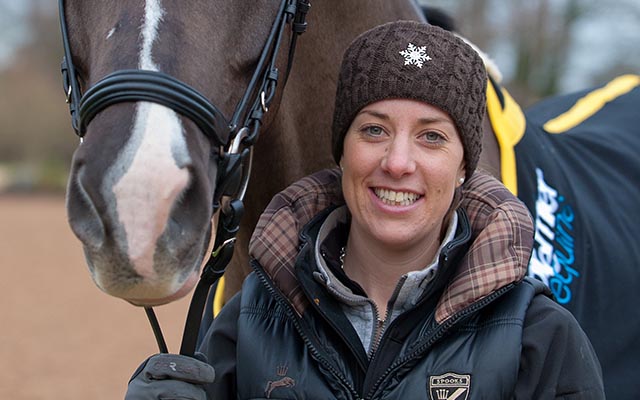Lucinda Green rides Valegro with Carl Hester and Charlotte Dujardin - 08 January 2012
