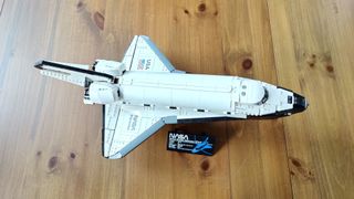 Lego NASA Space Shuttle Discovery on display