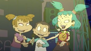 Angelica and Tommy Pickles with Emica in "All Growed Up"