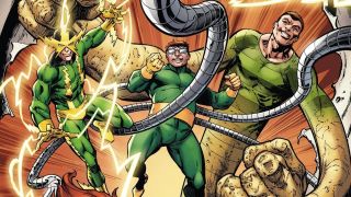 Electro, Docor Octopus and Sandman together as part of the Sinister Six