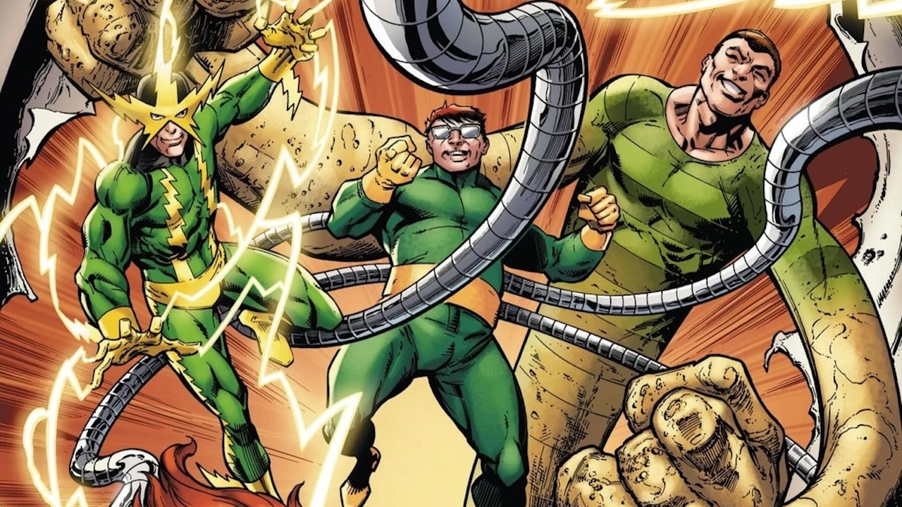Electro, Docor Octopus and Sandman together as part of the Sinister Six