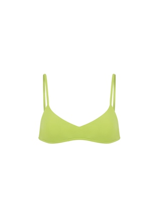 Bahia String Bikini Top - Lime Green