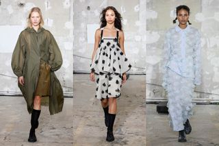 A selection of looks from the Cecilie Bahnsen show