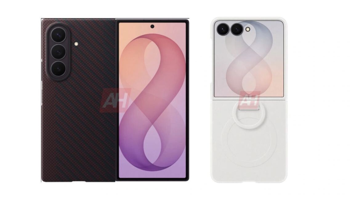 A leaked render of the Galaxy Z Fold 8 Ultra and Galaxy Z Flip 8