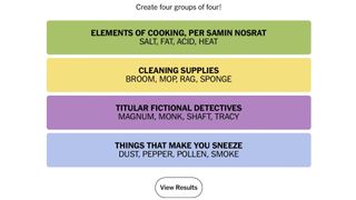 THE NYT CONNECTIONS ANSWERS FOR JAN 9, 2024