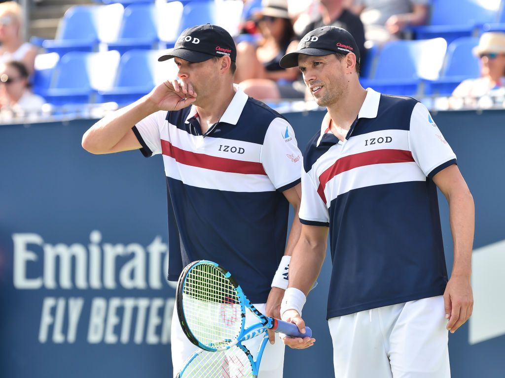 Mike Bryan is in hot water after making a gun gesture at a judge.