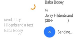 Android Wear — how to send a text