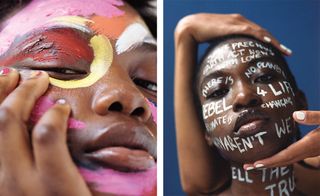 Phoebe Walters' Peace Paint project uses the skin as a canvas for expression