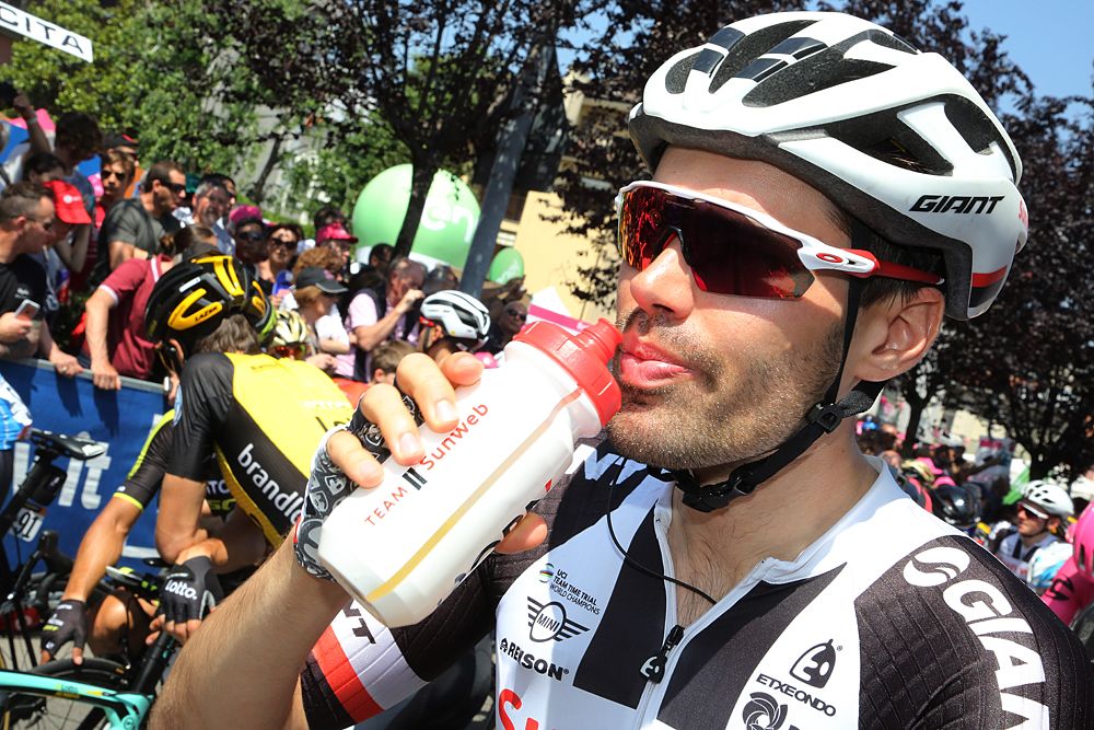 Tom Dumoulin (Sunweb) at the start of stage 18 at the Giro d'Italia