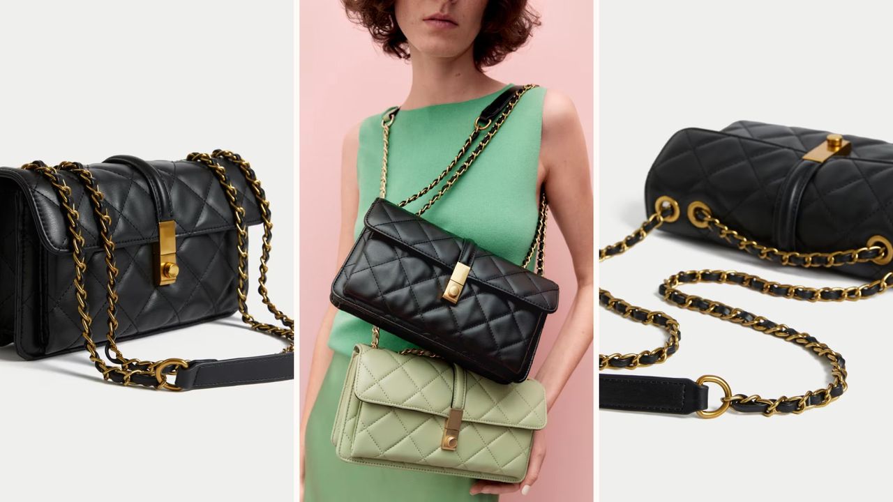 M&amp;S&#039; £39.50 cross-body bag looks just like Chanel&#039;s iconic quilted shoulder bag