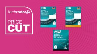 TechRadar Price Cut header showing discounts on ESET Essentials, Premium, and Ultimate.