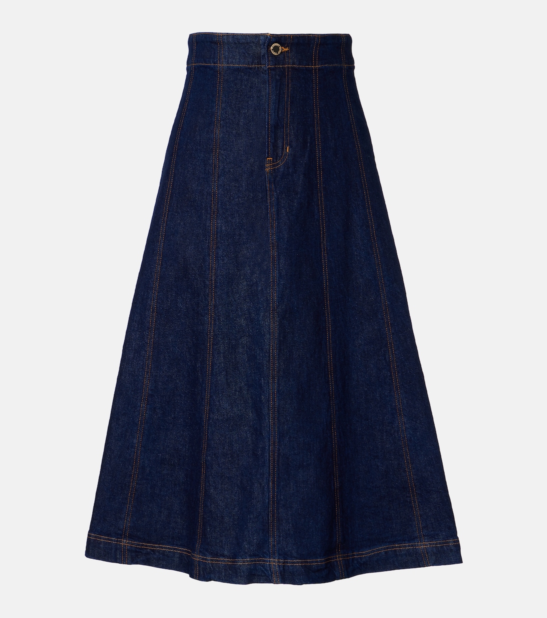 Alix Denim Midi Skirt in Blue - Veronica Beard