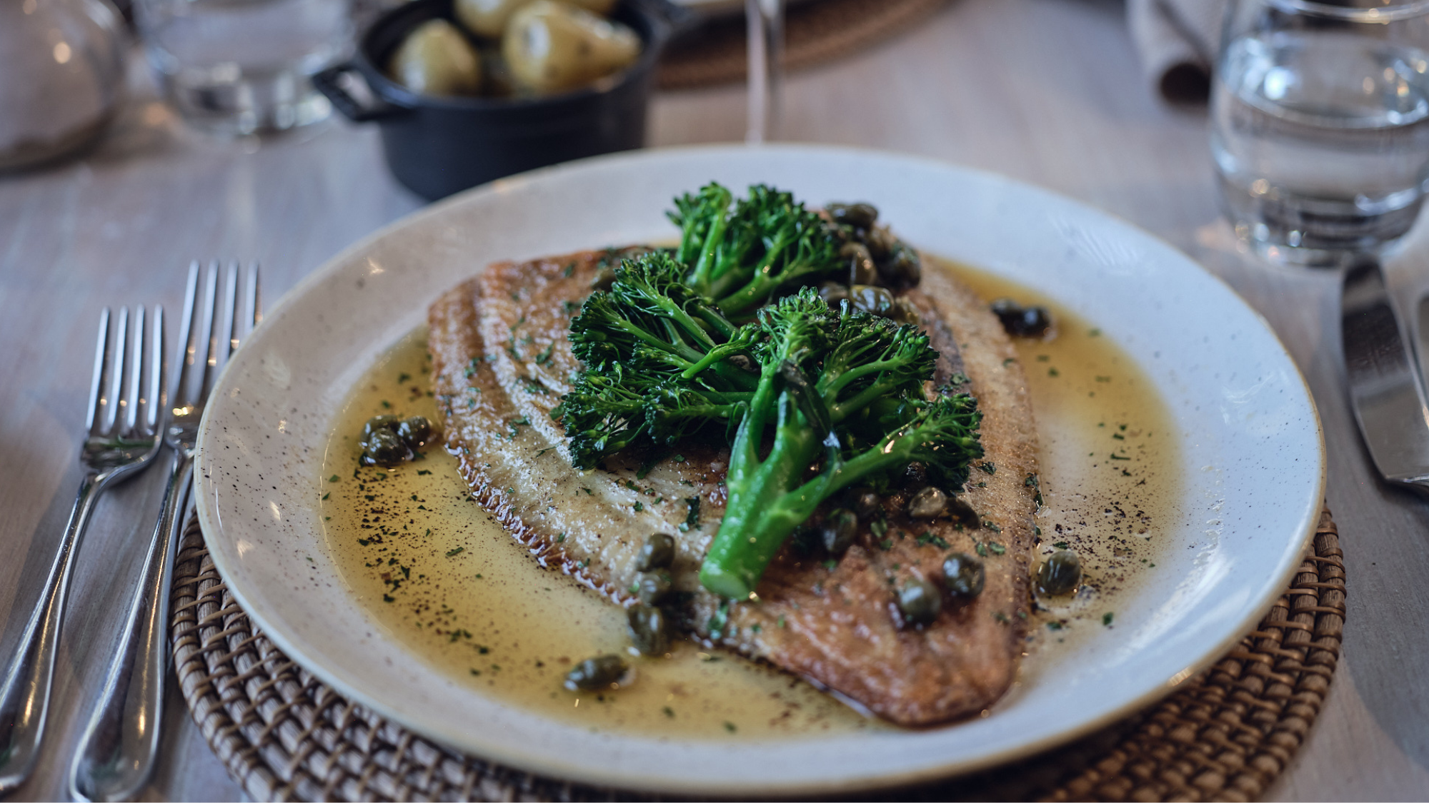 Fish dish at Calcot & Spa.