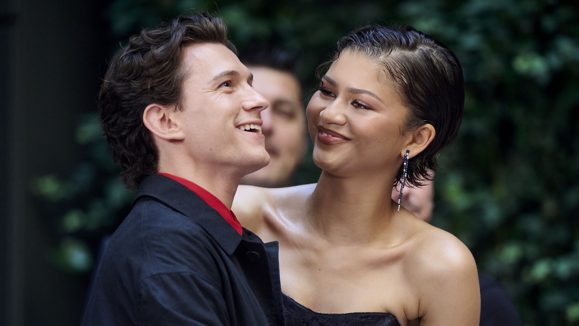 MADRID, SPAIN - JUNE 15: Actor Tom Holland and actress Zendaya attend to photocall of Spider-Man: Brand New Day at Four Season Hotel on June 15, 2026 in Madrid, Spain.