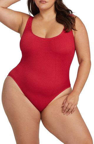 Red One-Piece Swimsuit