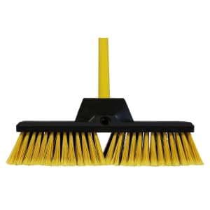 Bulldozer 14in Heavy Duty Broom With Cushion Grip Handle
