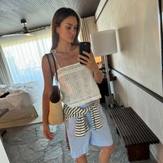 Anne-Laure Mais in a summer outfit