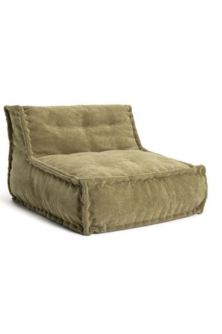 Estelle Olive Green bean bag chair from Habitat