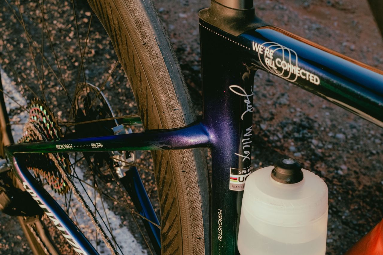 Lael Wilcox's Specialized Roubaix for her 2026 Guiness World Record attempt