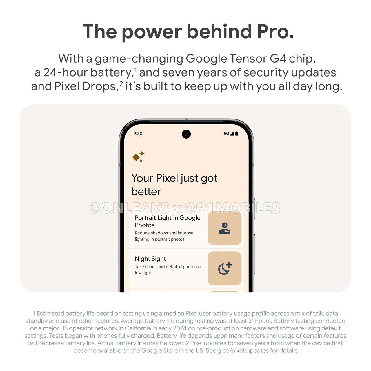 Google Pixel 9 marketing materials