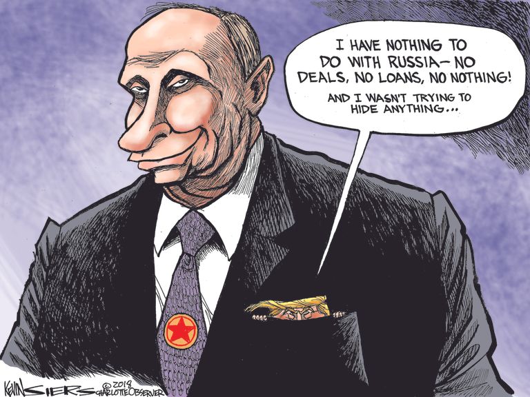 Political cartoon U.S. Russia Vladimir Putin Trump Mueller probe | The Week