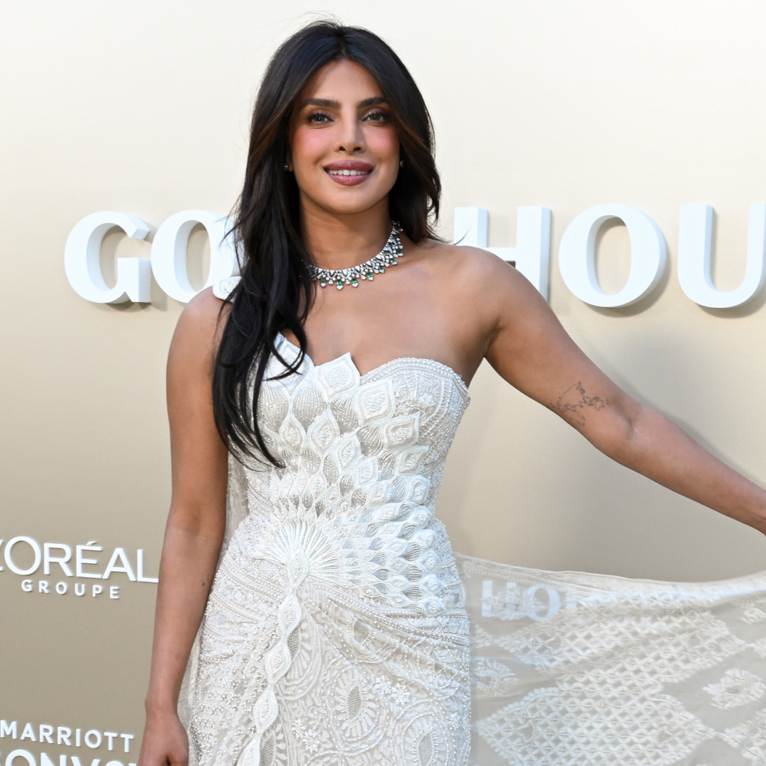 Priyanka Chopra's Sculptural Couture Gown Was Crafted From a 20-Year-Old Saree and Took 6 Weeks to Make