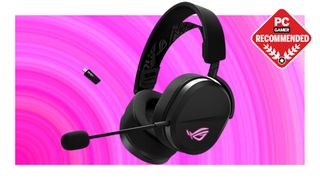 Asus ROG Pelta on a pink background