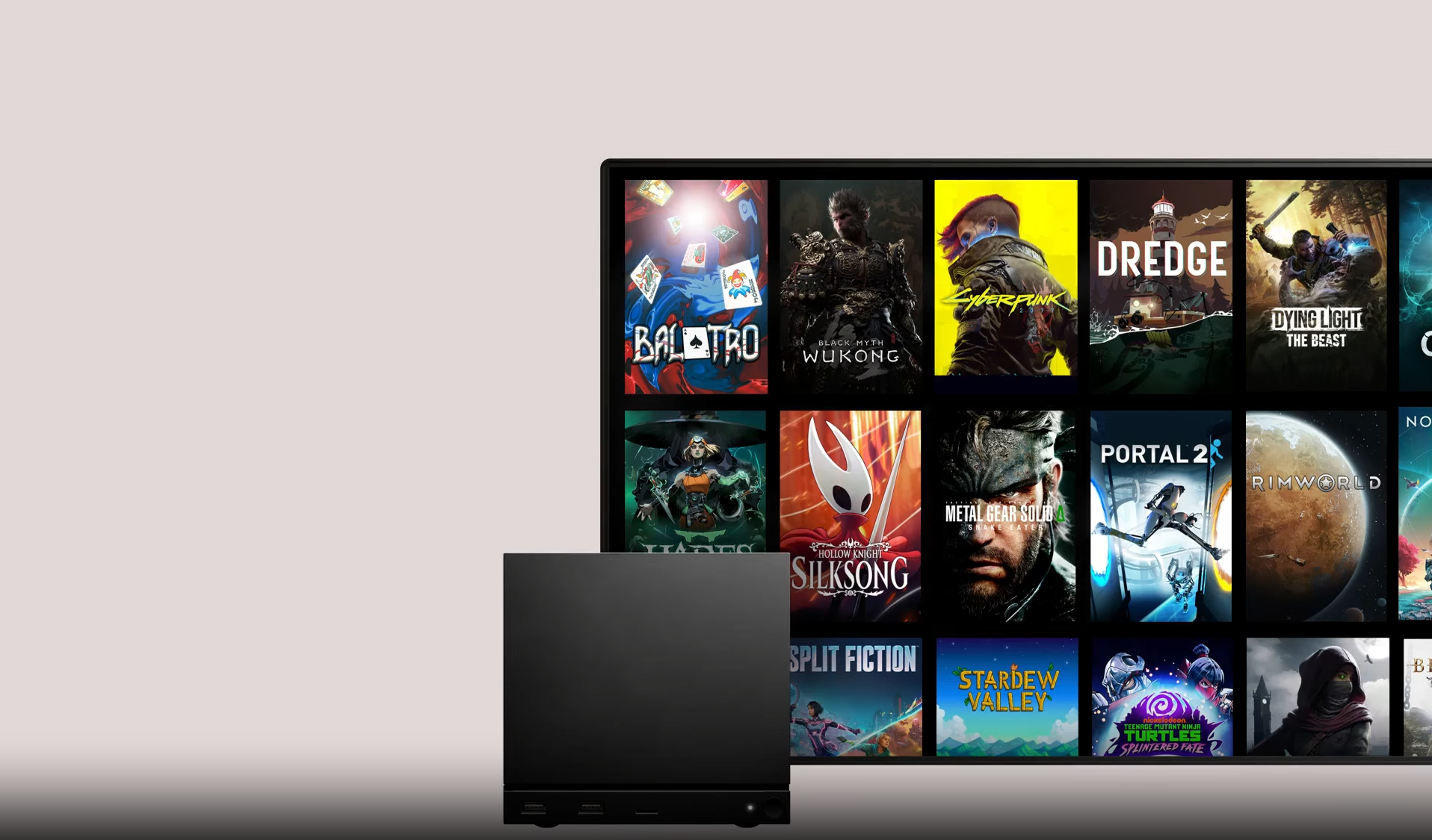 Steam library with Steam Machine